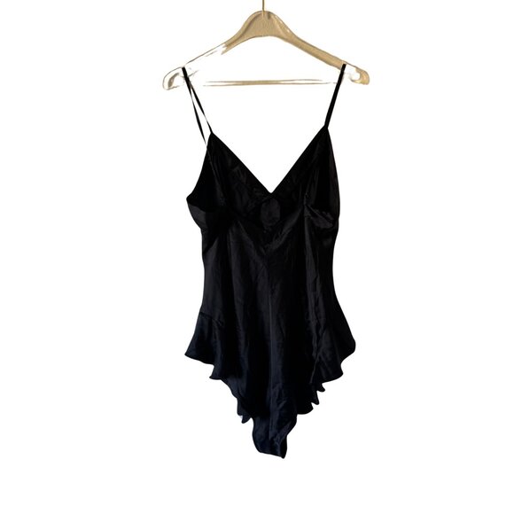 NWT SKIMS Stretch Silk Teddy Size Large Black - Picture 6 of 9